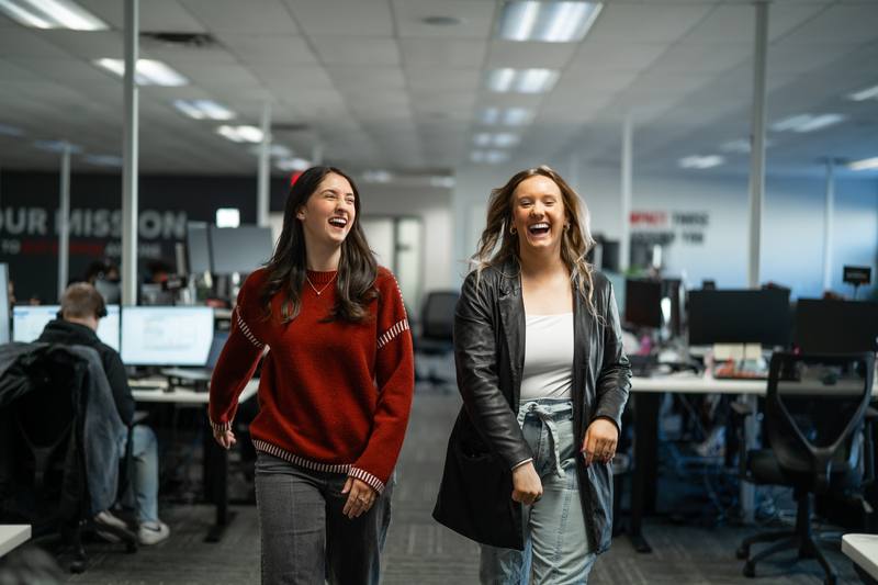 FWF team members in the office