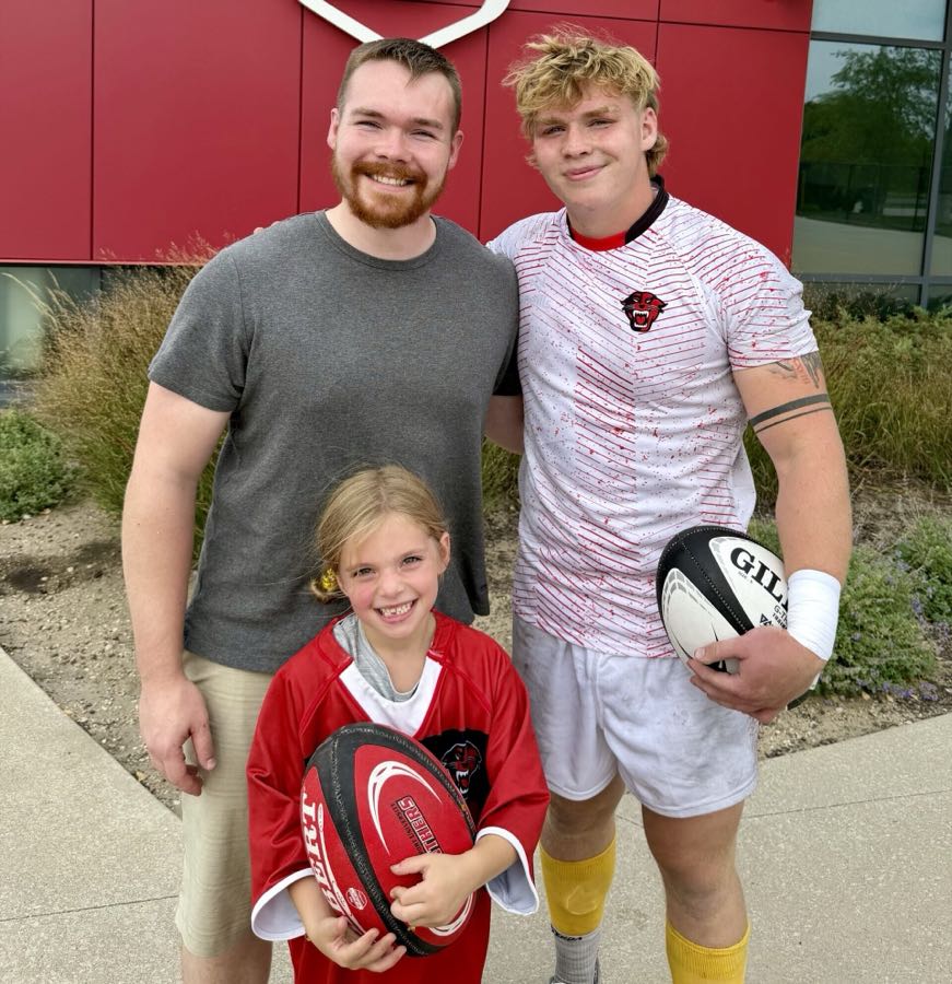 Ryan with his brother Alex and his daughter